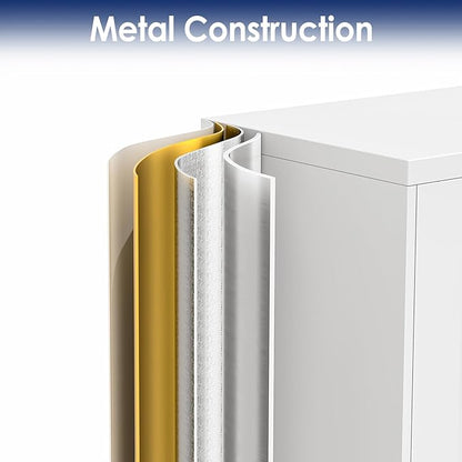 35" H Metal Garage Storage Cabinet, Rolling Tool Cabinet - Image 6
