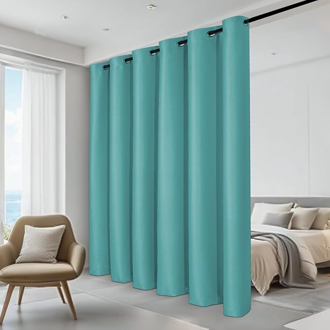 JIUZHEN Room Divider Curtains for Bedroom/Living Room, Thermal Insulated - Image 2
