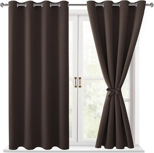 Hiasan Blackout Curtains for Bedroom, 52 x 54 Inches Long by Hiasan