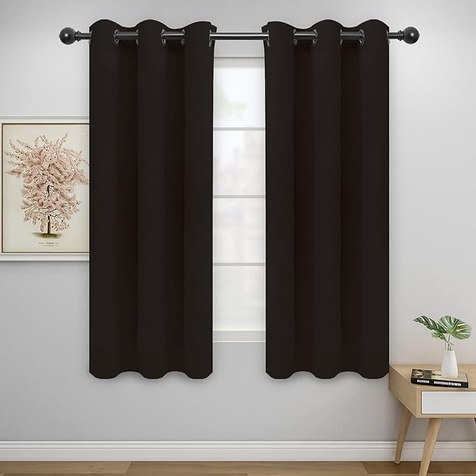 Easy-Going Blackout Curtains for Bedroom, Solid Thermal Insulated Grommet and by Easy-Going