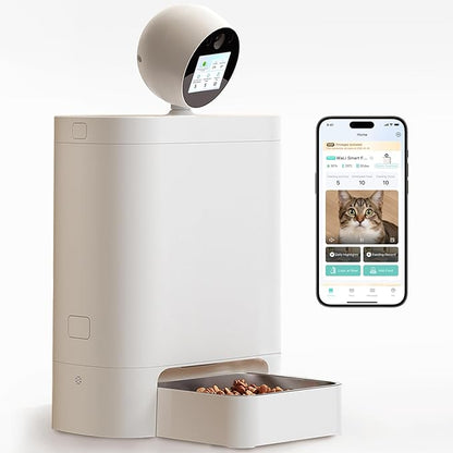 Automatic Cat Feeder with Camera 360°, 2K HD Pet Feeder with Night Vision & by Unknown