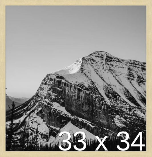 Frame It Easy 33 x 34 Wheat Wood Frame by FrameItEasy