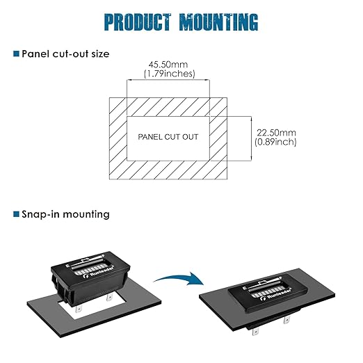 Runleader RL-BI028 DC 12V to 24V LED Battery Indicator, Applicable to Lead Acid - Image 6