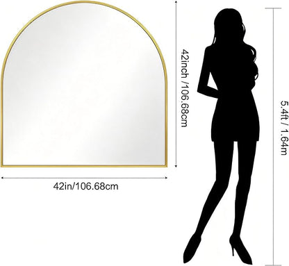 CIRCUMI Arched Wall Mirror, Metal Frame, Large Size - Image 7