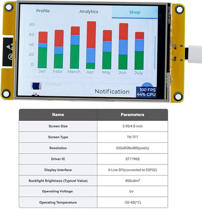 Hosyond 4.0'' 320x480 Touch Screen - Image 4