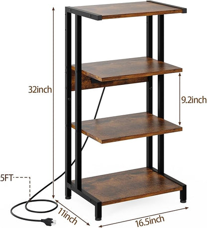 X-cosrack 16.5" Small 4-Tier AV Media Stand - Image 3