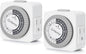 G-Homa Timers for Electrical Outlets, 24 Hour Indoor Plug-in Mechanical Timer by G-Homa