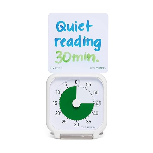 Time Timer 3 Inch Visual Timer – 60-Minute Quiet Portable Countdown Timer by TimeTimer