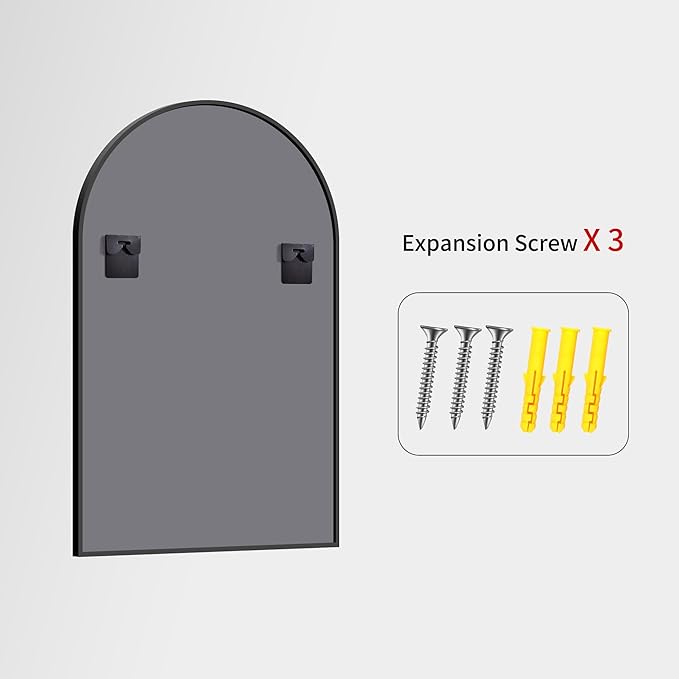 CIRCUMI Arched Wall Mirror, Metal Frame, Large Size - Image 9