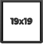 19x19 Shadow Box Frame Black | 1 Inch Deep Solid Wood Shadowbox Display Frame | by CustomPictureFrames
