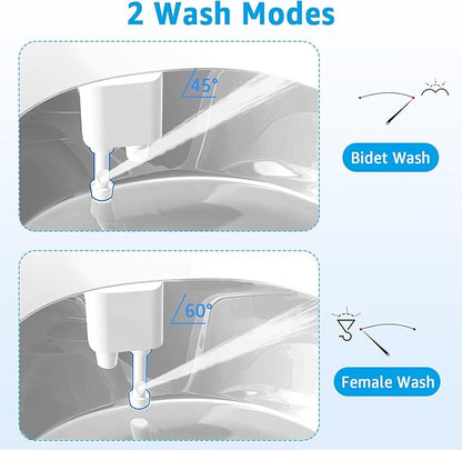 Bidet Toilet Attachment, Non-Electric 3 Wash Modes, Adjustable Water Pressure - Image 2