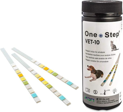One Step Pet Urine Testing Strips, 100 x Urinalysis Parameter Tests by OneStep%C2%AE