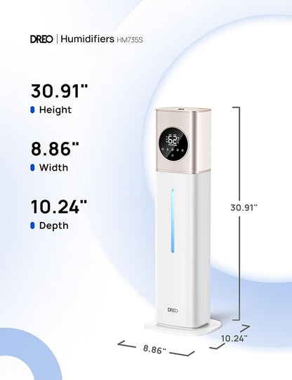 DREO HM735S 11L Smart Humidifier Large Room 700 ft², 100H Cool Mist Air - Image 8