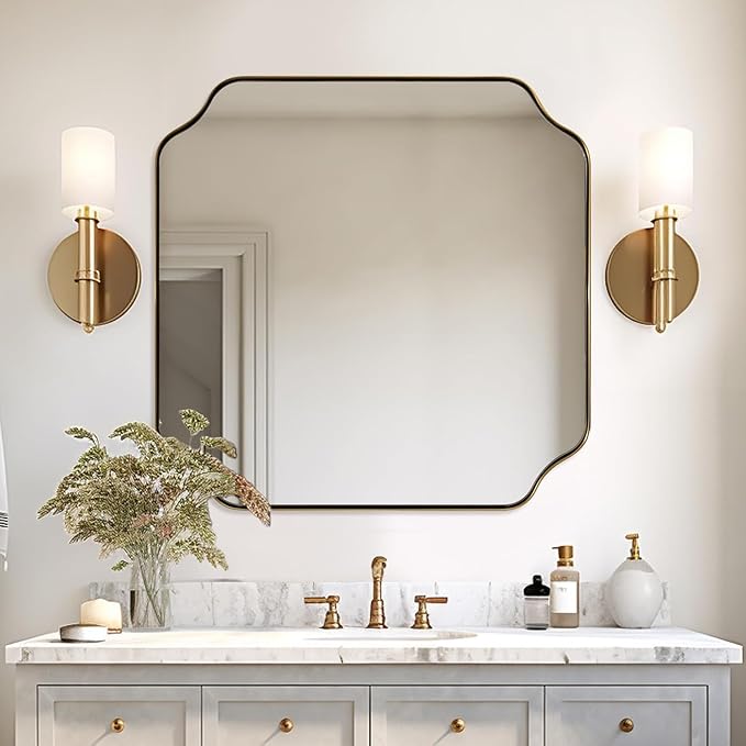 ANDY STAR Square Gold Vanity Mirrors, Antique Wall Mirror - Image 3