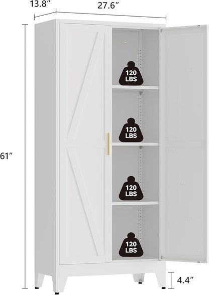61" Tall Pantry Cabinet, Kitchen Pantry Storage Cabinets - Image 3