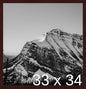 Frame It Easy 33 x 34 Merlot Wood Frame by FrameItEasy