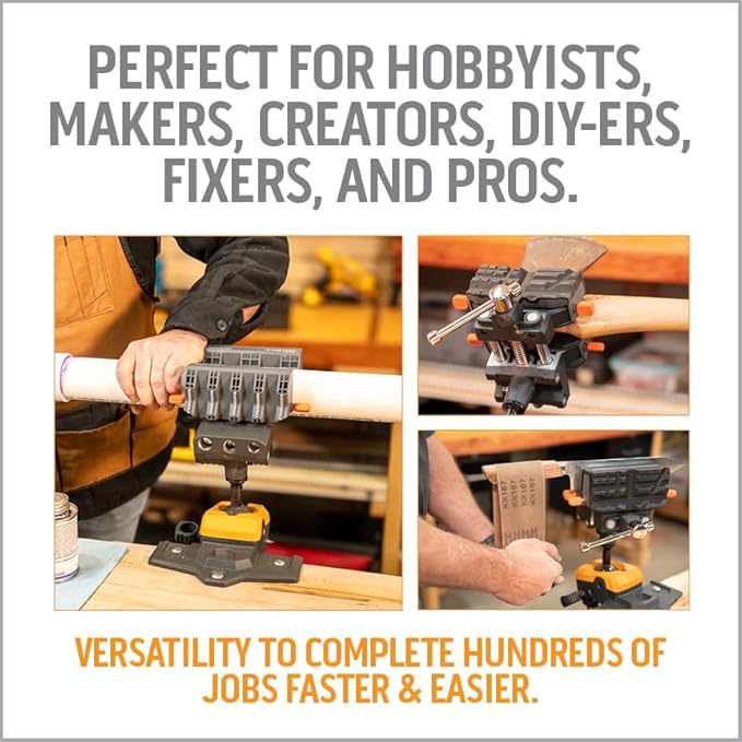 360° Rotating Bench Vise with 5" Jaw Pads - Image 6