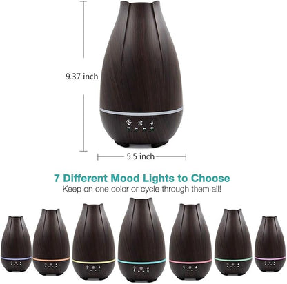 HealthSmart Essential Oil Diffuser, Cool Mist Humidifier and Aromatherapy - Image 4