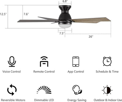SMAAIR 52 Inch Smart Ceiling Fan - Image 8
