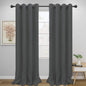 Easy-Going Blackout Curtains for Bedroom, Solid Thermal Insulated Grommet and by Easy-Going