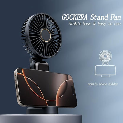 GOCKERA Portable Fan, 4200mAh Battery Operated Fan, 5 Speeds&Digital Display - Image 5
