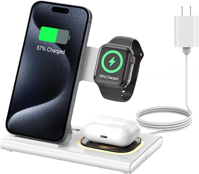 3 in 1 Foldable Charging Station by Aresh