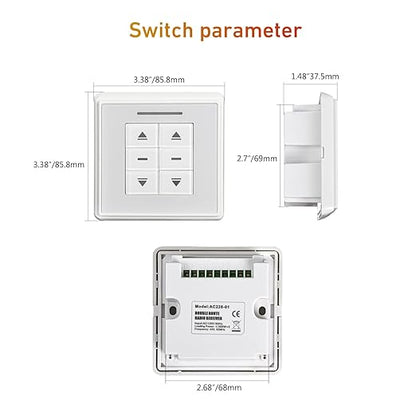 AC228-01 Crystal Style Double Routes Radio Receiver, AC to 24V Motor Switch - Image 2