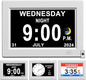 CAZOKASI 8inch Extra Large Impaired Vision Digital Alarm Clock by CAZOKASI