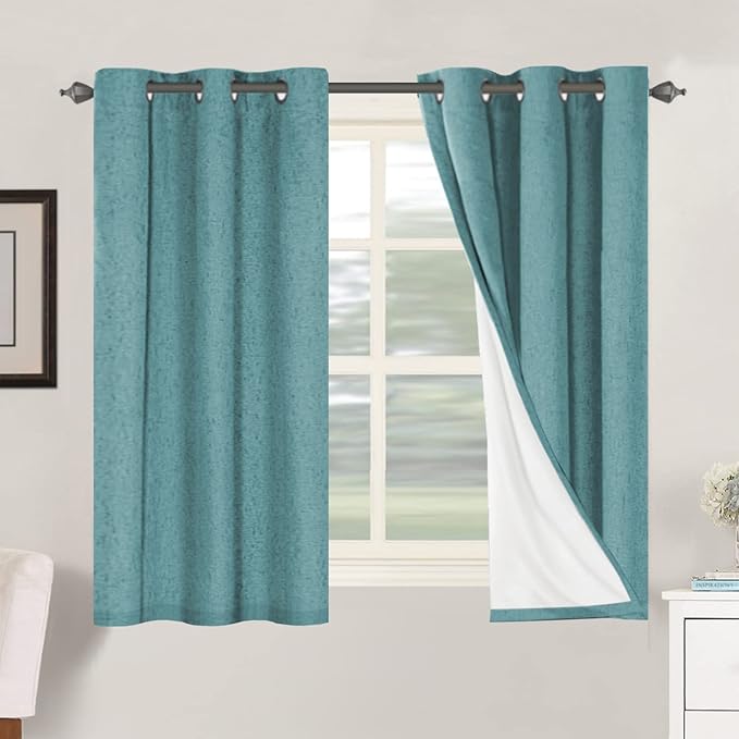 H.VERSAILTEX Primitive Linen Curtains 100% Blackout Curtain Drapes Burlap by HVERSAILTEX