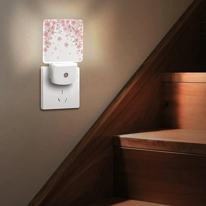 Falling Flowers Night Light, Plug into Wall Decor Nightlights - Image 6