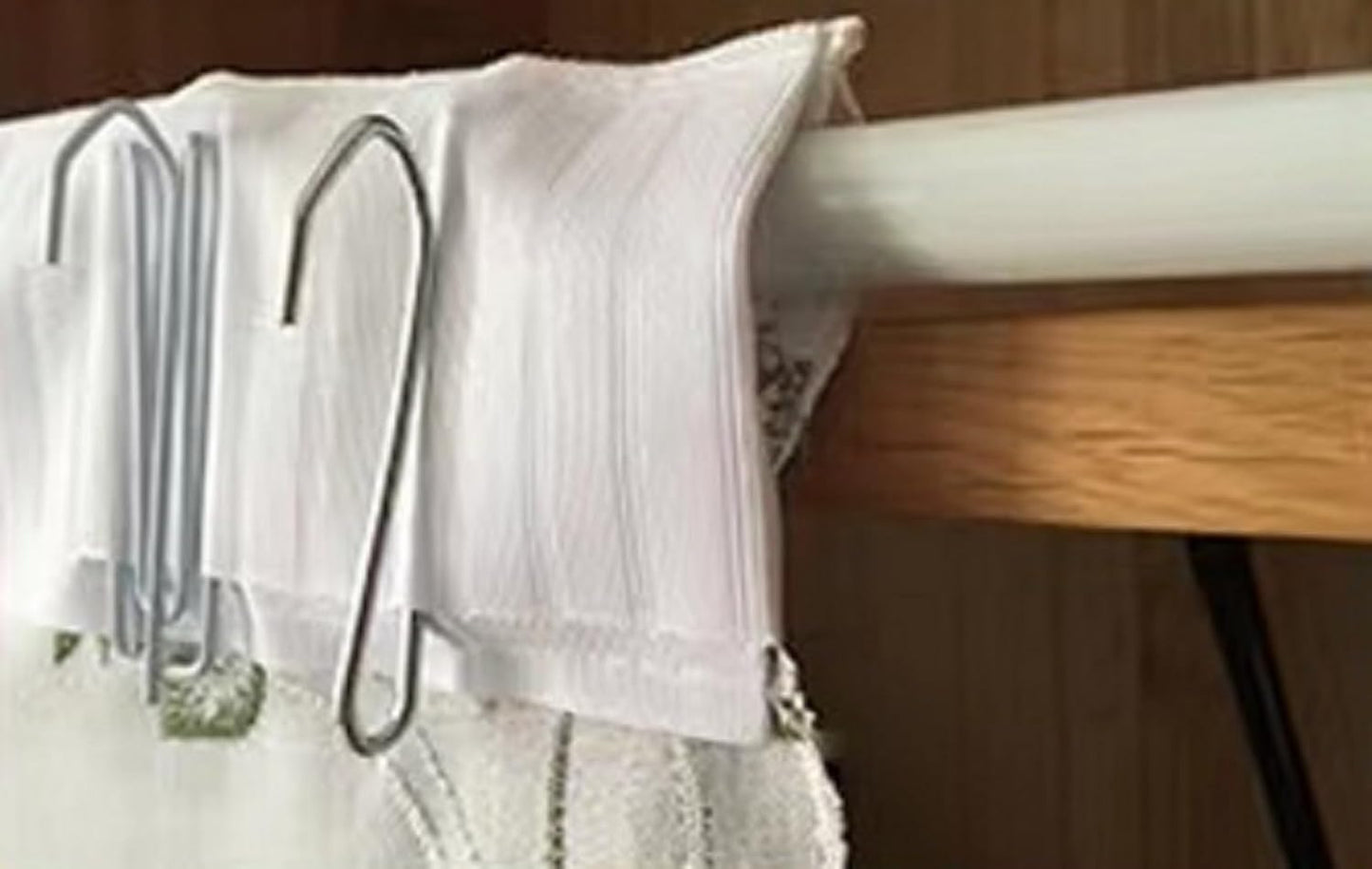 A.Monamour White Sheer Transparent Embroidered Voile Lace Balloon Curtain Window Roman Shades Window Treatment Tie Up Curtain Cottage Flowers Adjustable Tie Tieup, Rod Pocket/Pinch Pleat, 2 Pieces