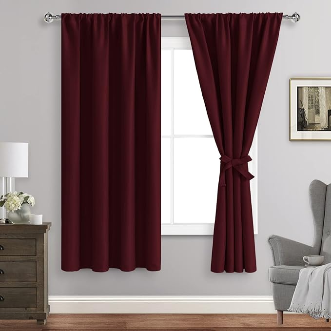 JIUZHEN Blackout Curtains for Bedroom– Thermal Insulated, Noise Reducing Room by JIUZHEN