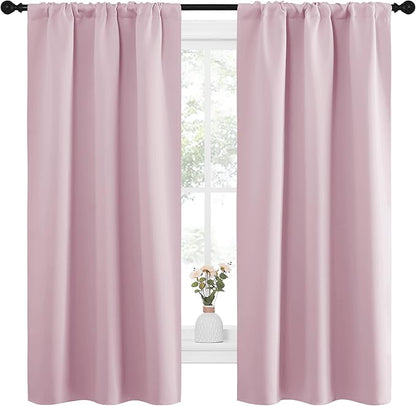 NICETOWN Bedroom Curtains, Room Darkening Draperies Window Curtain Panels - Image 2