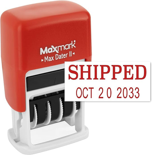 MaxMark Self-Inking Rubber Date Office Stamp by Maxmark