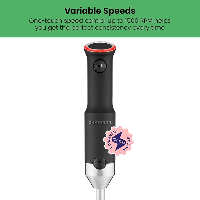 Chefman Cordless Power Portable Immersion Blender, Ice Crushing Power - Image 8