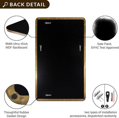 ANDY STAR Gold Bathroom Mirrors - Image 5