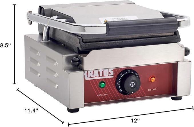 Kratos Commercial Electric Panini Sandwich Grill - Image 10