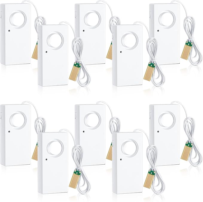 Hoteam 20 Pcs Water Sensor Alarm Leak Detector 120db Water Leak Alarm 9v - Image 7