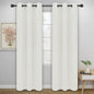 Easy-Going Blackout Curtains for Bedroom, Solid Thermal Insulated Grommet and by Easy-Going