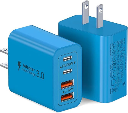 Wall Charger, USB C Charger Block, iPhone 17 16 15 14 13 Pro Max Airpod by Dulums