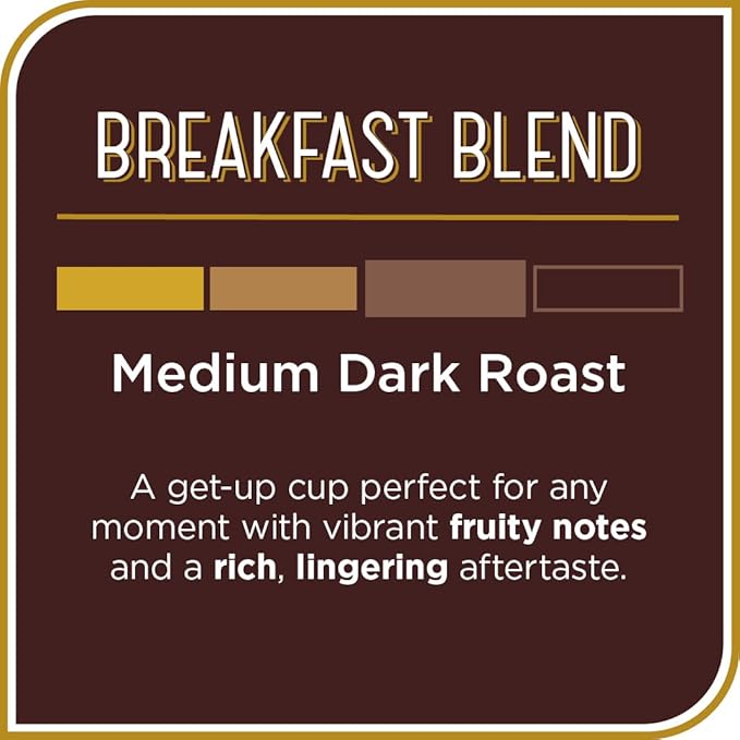 Don Francisco's Breakfast Blend Coffee Pods, Medium-Dark Roast, Compatible - Image 2