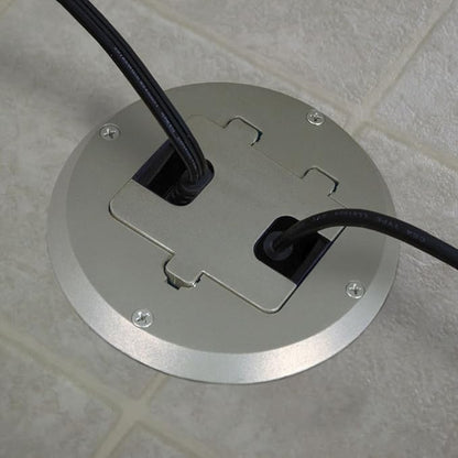 RACO 6239SS Floor Kit with Recessed Duplex 15A TR Device and Adjustable Steel - Image 2