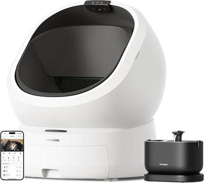 Bundle of PETLIBRO Upgrade Luma Automatic Cat Litter Box + Cordless Cat Water by PETLIBRO