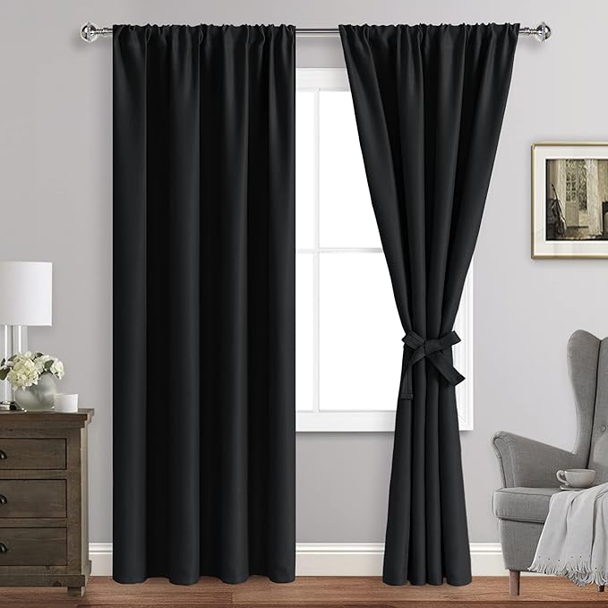 JIUZHEN Blackout Curtains for Bedroom by JIUZHEN