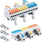 JANDECCN 4pcs DIN Rail Terminal Blocks, DIY Splicing Wire Connectors by JANDECCN