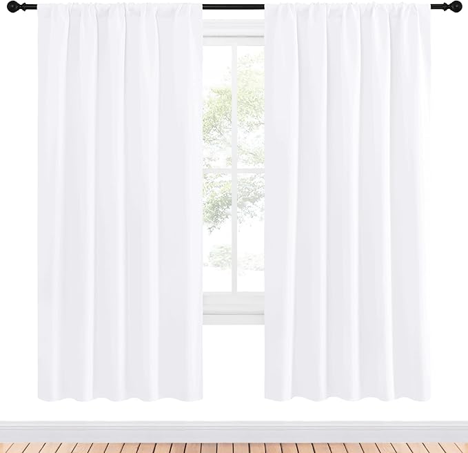 NICETOWN 50% Light Blocking Kitchen Curtains - Image 2