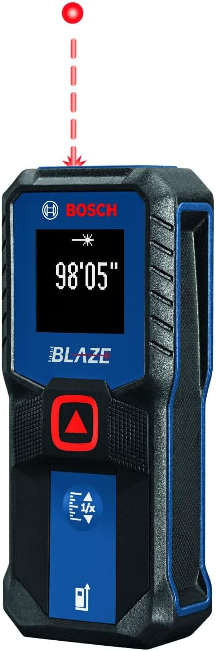 BOSCH GLM100-23 100 Ft Blaze Laser Distance Measure, Includes 2 AA Batteries - Image 3
