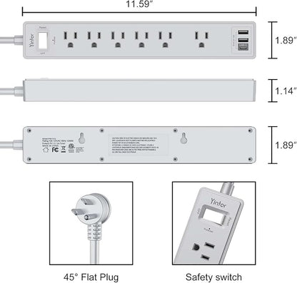 6Ft Power Strip Surge Protector - Image 7