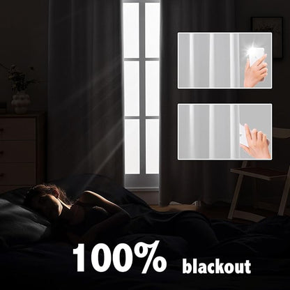 Anytime 100% Blackout Curtain 2 Panels Set, Thermal Insulated Window Drapes - Image 3