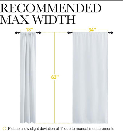 NICETOWN Greyish White Window Curtain Panels - Image 6